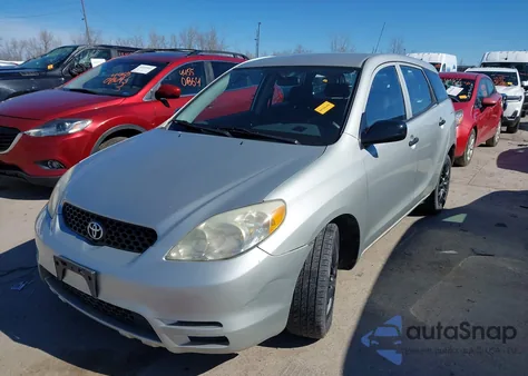 2003 Toyota Matrix Standard z USA, uszkodzony, nr VIN 2T1KR32E93C079042